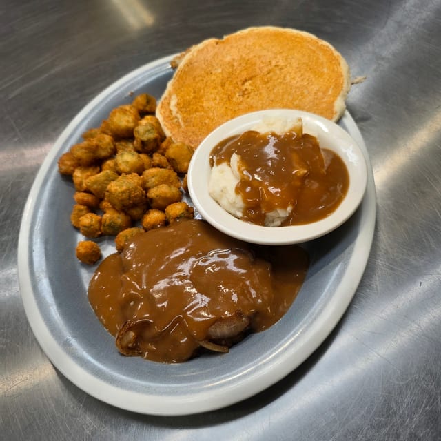 Hamburger Steak.